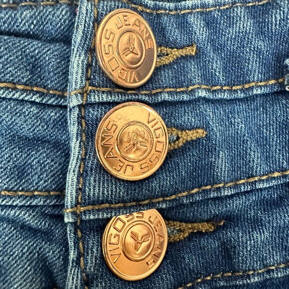 Vigoss Girls Blue Skinny Jeans Size 10 Mid-Rise Stretch Denim - Picture 2 of 7